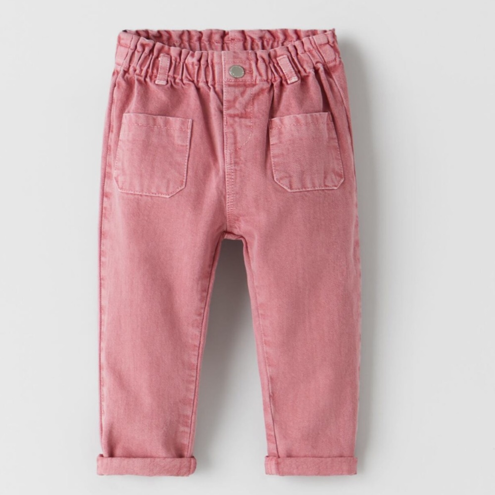 Zara Girls Paperbag pants, size 5